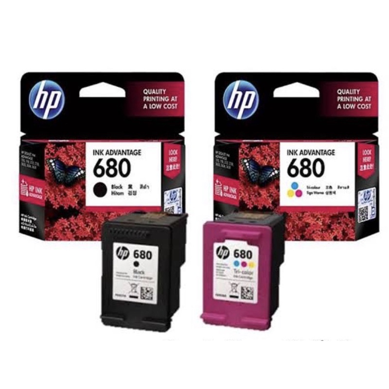 ตลับหมึกแท้ HP 680 BK-CL