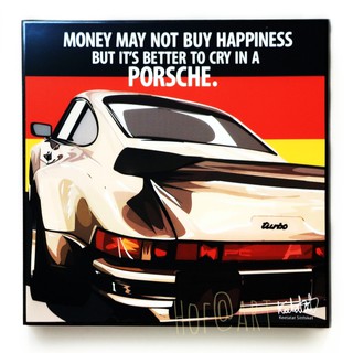 รูปภาพ รถ Porsche 930 Turbo Car ปอร์เช่ รูปภาพ​ติดผนัง pop art กรอบรูป Supercar รถสปอร์ต ซุปเปอร์คาร์ แต่งบ้าน ของขวัญ