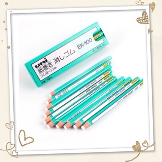 Dinophile Uni Pencil Eraser ยางลบแบบแท่ง นำเข้าจากประเทศญี่ปุ่น สามารถลอกไส้ออกมาได้ ใช้ง่ายจับถนัดมือ