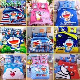 ☃️(Doraemon)ชุดผ้าปูที่นอน พร้อมผ้านวม(ครบชุด)สินค้าพร้อมส่ง