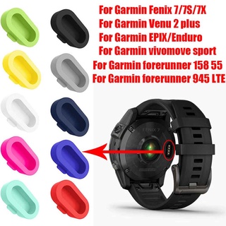 ซิลิโคนกันฝุ่น ปลั๊ก สําหรับ Garmin Fenix 7 7S 7X/Fenix 6 6S 6X Pro/Garmin Venu 2 Plus/Vivomove Sport ฝาครอบป้องกัน