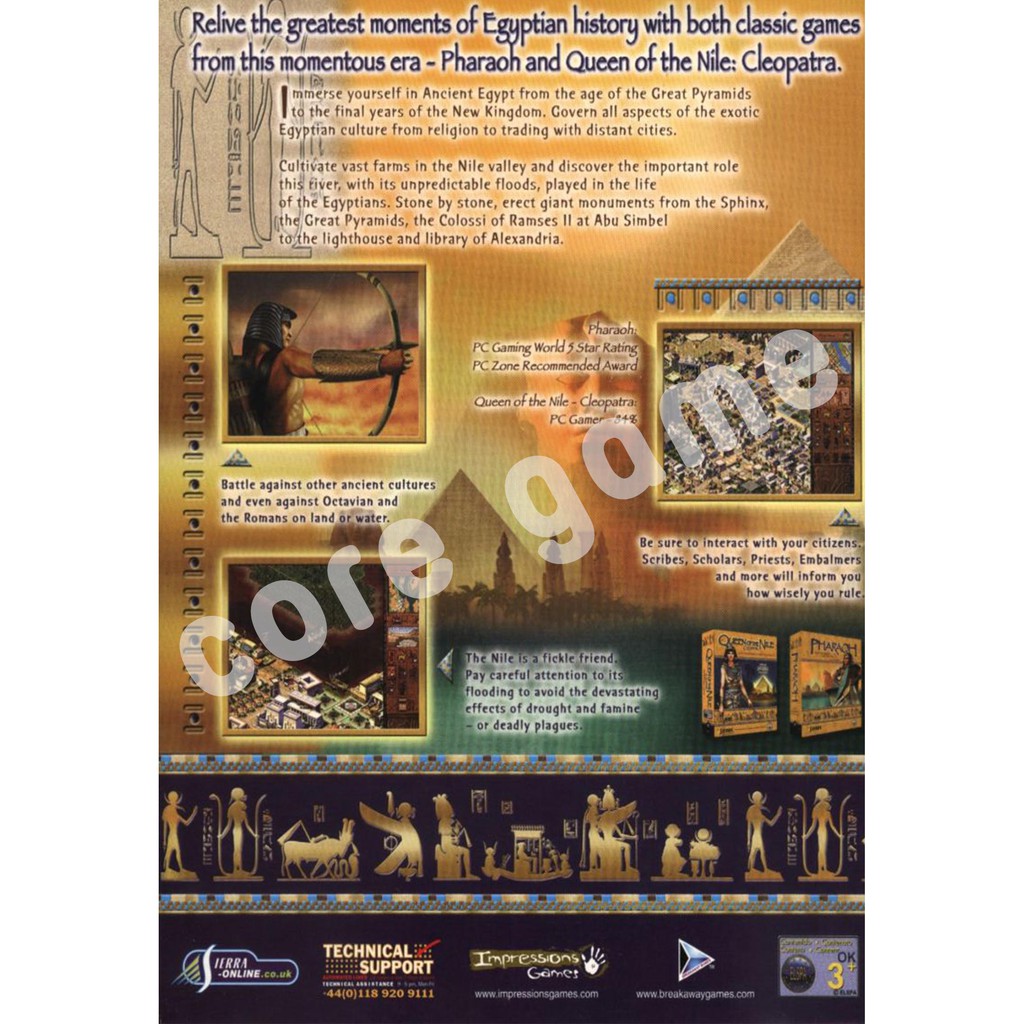 คลีโอพัตรา pharaoh & cleopatra (ภาษาไทย เสียงไทย)มีคลิป VDO การติดตั้ง แผ่นเกมส์ แฟลชไดร์ฟ เกมส์คอมพิวเตอร์  PC โน๊ตบุ๊ค