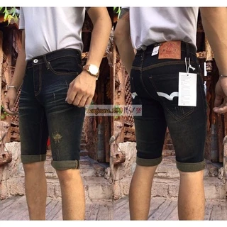 กางเกงยีนส์ขาสั้นสามส่วนผู้ชาย ผ้ายืด ใส่สบาย ไซด์ 28-42 ราคาถูก