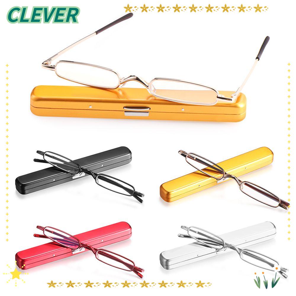 【โปรโมชั่นสิ้นปี12.26-12.31 +1.0~4.0 Mini Reading Glasses For Men Women Pen Presbyopic Blue Reading Glasses Lightweight / Colorful