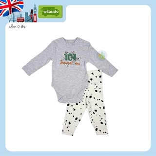 (พร้อมส่ง 6-9M) ชุดบอดี้สูทเด็ก Dalmatians เซ็ท 2ชิ้น Bodysuit กางเกงขายาว บอดี้สูทแขนยาว ชุดเด็กแรกเกิด ชุดเด็กอ่อน