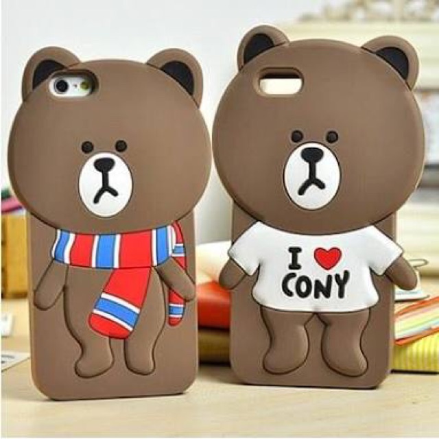 เคสหมีบราว ไอโฟน 5,5s