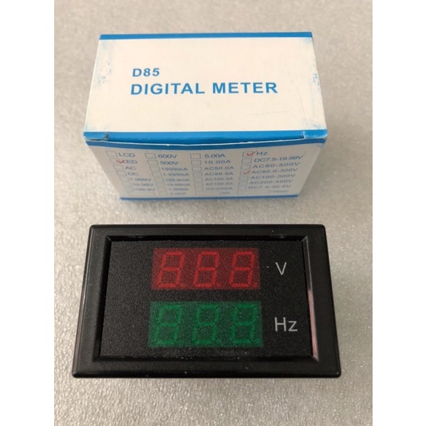 มิเตอร์ Volt & Hz จอแสดงผลดิจิตอล D85