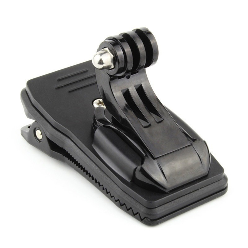 ชุดอุปกรณ์เสริม GoPro Quick Release Universal แบบพกพาคลิป + ฐานรูปตัว J หมุนได้ 360 องศาใช้งานง่ายคลิปกระเป๋าเป้สะพายหลังคลิปเสริมโรงงานอุปกรณ์เสริม Hero6