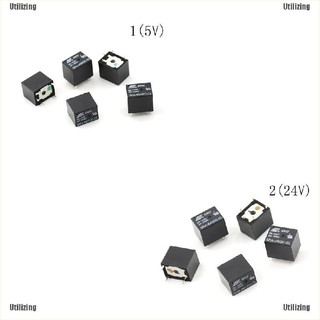 Utilizing รีเลย์ 5 v 24 v 20 a dc 5 pin ประเภท pcb สีดํา สําหรับรถยนต์