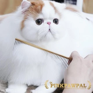 Pinkpawpal Pet Comb หวีสำหรับสัตว์เลี้ยงคุณภาพสูง ลดไฟฟ้าสถิตย์ มีให้เลือก 2 ขนาด