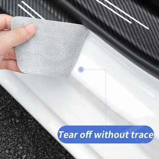 สติกเกอร์หนังคาร์บอน ป้องกันรอยขีดข่วน สําหรับติดขอบประตูรถยนต์ GR Toyota Fortuner TRD 2021 2015 2019 2022
