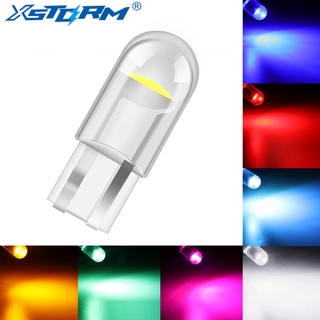 หลอดไฟเลี้ยว T10 Led W5W Wy5W Cob Led สีขาวสีแดงสีเหลืองสีฟ้าสําหรับรถยนต์ 1 ชิ้น