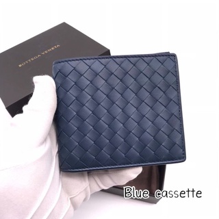 ❤️ New Bottega 8 cards wallet สี Deep Blue ( Blue Cassette ) **ราคาผ่อน 0% 6 เดือน