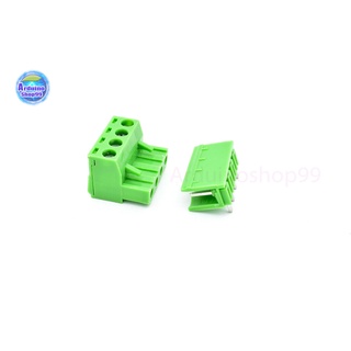 Terminal Block PCB connector 4P / 2EDGK 5.08mm plug-in ( 1 ชุด ผู้+เมีย )