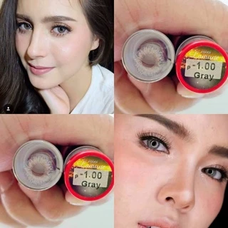 คอนแทคเลนส์ แต่งหน้าเจ้าสาว รุ่น Mini Lamune/Florida สีเทา/ตาล Gray/Brown มีค่าสายตา (0.00)-(-8.00)