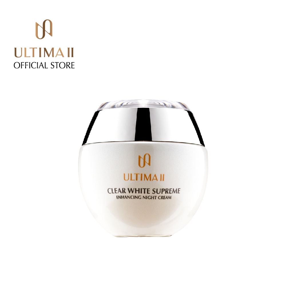 ULTIMA II Clear White Supreme Enhancing Night Cream 50ml.  อัลติม่าทู เคลียร์ ไวท์ สุพรีม เอนแฮนซิ่ง ไนท์ ครีม
