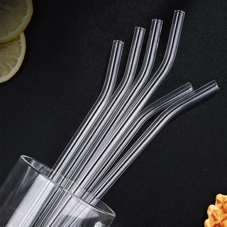 หลอดแก้วเยติ 27 และ 30 ซม. ยาวพิเศษ ทำจากแก้วบอโรซิลิเกต หลอดตรง หลอดงอ glass straws