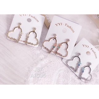 ric.shop.8338 ต่างหูรูปหัวใจ รหัส057