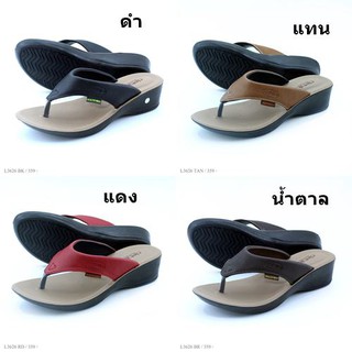 Deblu รองเท้าแตะ รุ่น L3626 สี ดำ น้ำตาล แดง แทน