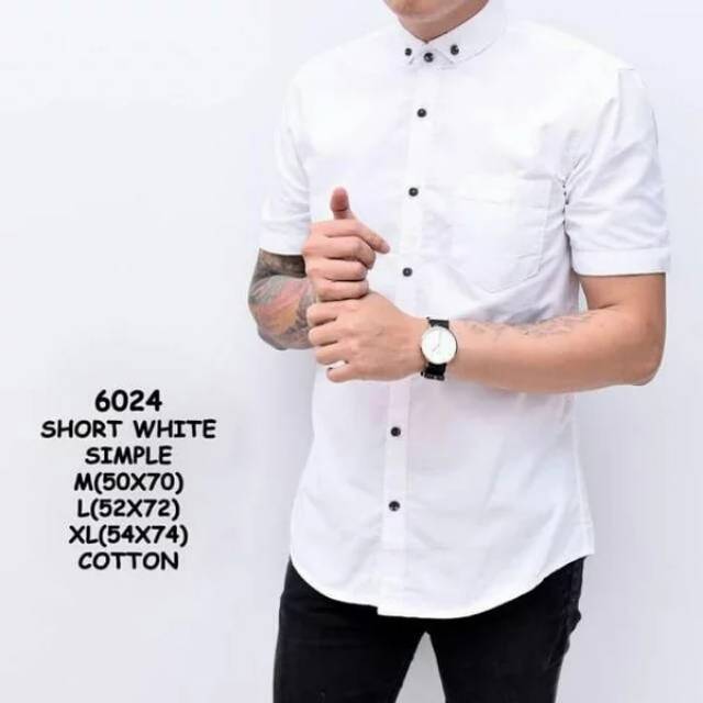 KAMEJA WHITE FORMAL SHIRT DISTRO SHIRT
