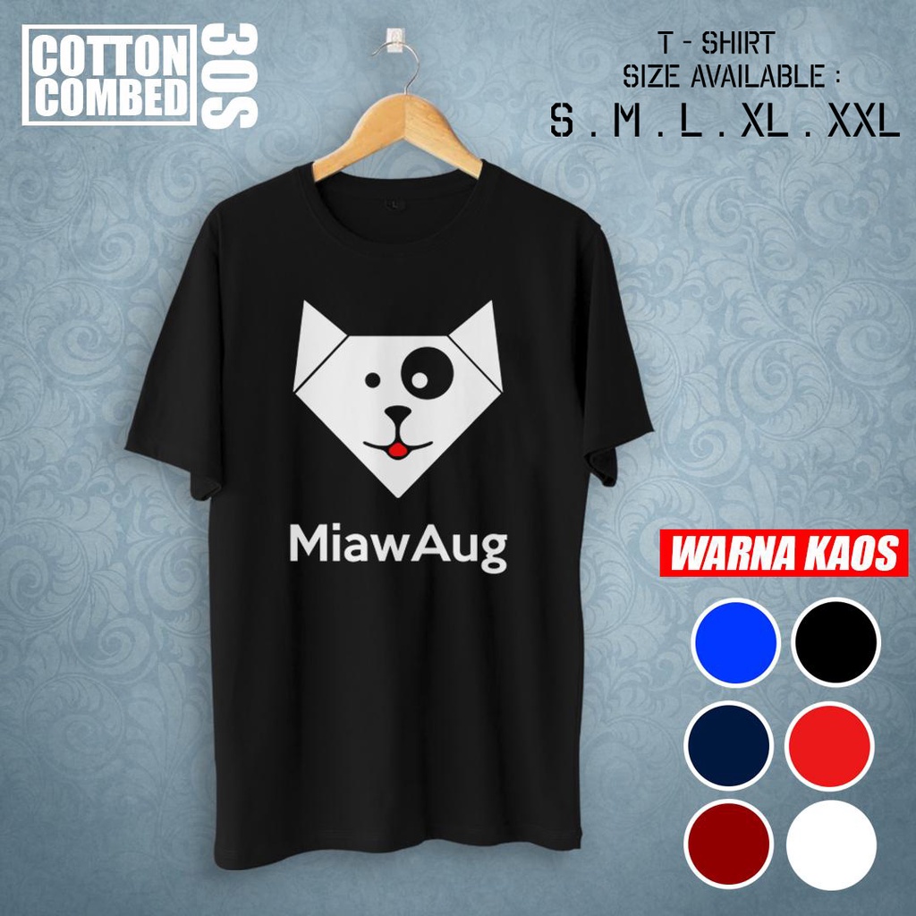 Miawaug Logo Gamer T-Shirt Distro T-Shirt Cool T-Shirt