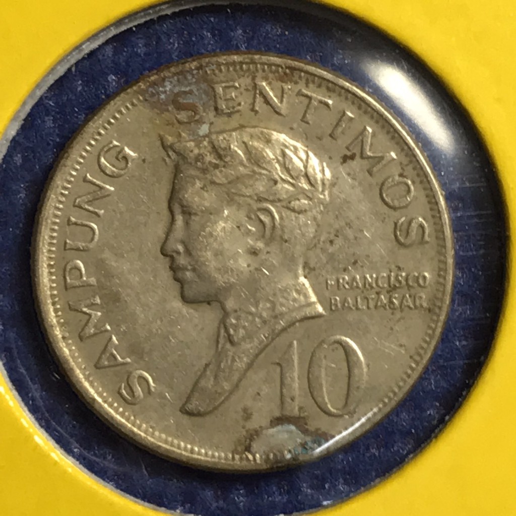 No.14463 ปี1974 ฟิลิปปินส์ 10 SENTIMOS เหรียญเก่า เหรียญต่างประเทศ เหรียญสะสม เหรียญหายาก ราคาถูก