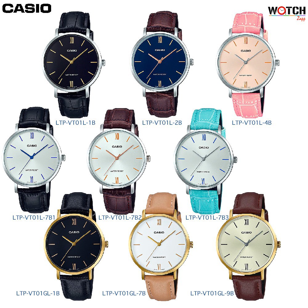ดู ❅นาฬิกา Casio Standard Women นาฬิกาข้อมือผู้หญิง รุ่น LTP-VT01L LTP-VT01GL  LTP-VT01L-1 LTP-VT01L-1B LTP-VT01L-2✍