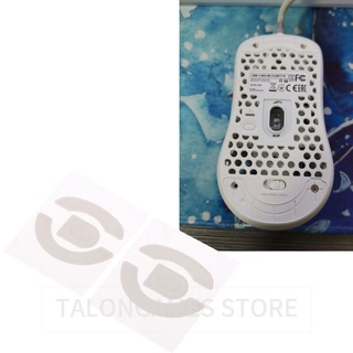 2 เซ็ต/แพ็ค Tiger Gaming Mouse Feet Mouse Skate สำหรับ XTRFY M42 สีขาว Mouse Glides Curve Edge