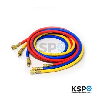 สายชาร์จน้ำยาแอร์ R12 R22 R134a ยาว 72นิ้ว (180cm) 3 เส้น (แดง,เหลือง,น้ำเงิน) ทนแรงดันได้ 500-2500PSIสายเติมน้ำยา