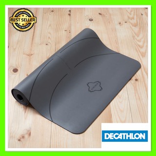 เสื่อโยคะ tpe เสื่อโยคะกันลื่น เสื่อโยคะผืนใหญ่ fitness Yoga Exercise Mat ฟิตเนส รุ่น Grip+ 5 มม. (สีเทา)