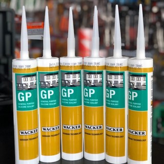 ( ยกลัง ) 25 หลอด ซิลิโคน Wacker GP 280 ml (Wacker GP Silicone) อุดรอยรั่ว กันน้ำซึม