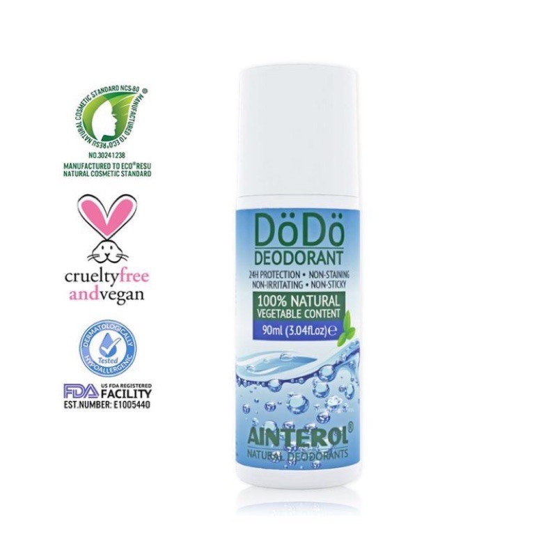 โรลออนระงับกลิ่น DÖDÖ DEODORANT จาก AINTEROL (ไอยน์เตโรล) - 1 ชิ้น
