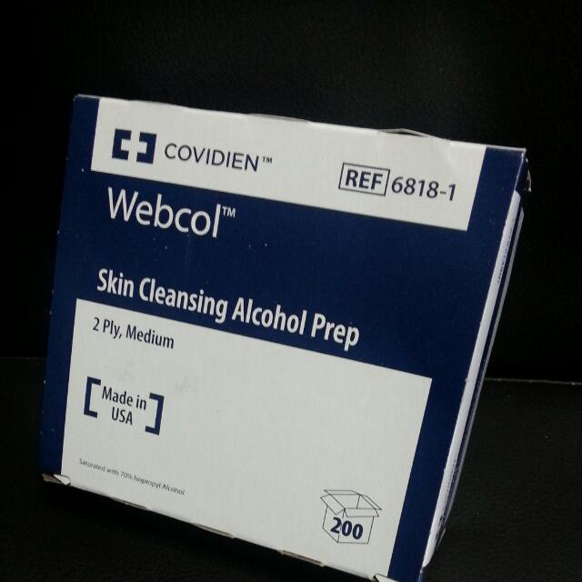 webcol skin cleansing alcohol prep