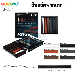 ชุดสีชอล์ค 6 แท่ง Mungyo C-6A สีพาสเทล สีฝุ่น สีชอล์ค สีชอล์คพาสเทล เกรยอง ชาร์โคล สีชอล์ก Soft Pastel by Mungyo gallery