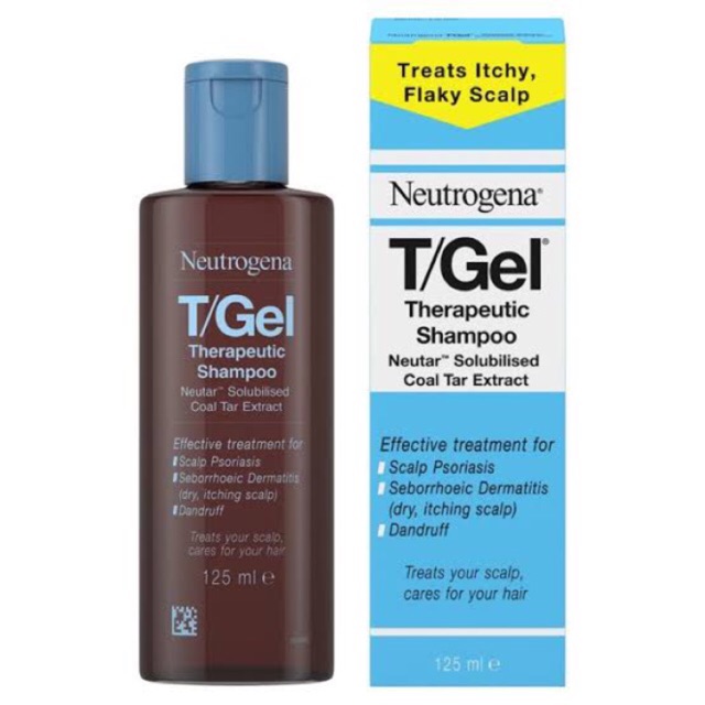 5mg/ml หมดอายุด้านใน 125ml 250ml นูโทรจีนา แชมพู ขจัดรังแค เชื้อรา สะเก็ดเงิน Neutrogena T/Gel Therapeutic Shampoo TAR