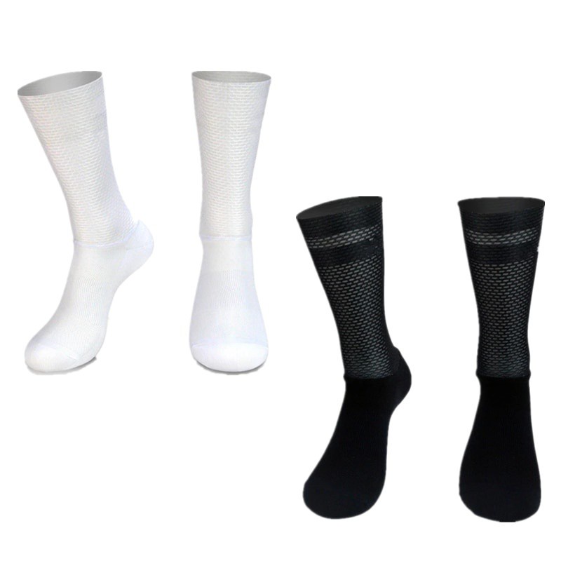 ใหม่ Pro ทีม Aero ถุงเท้าซิลิโคนกันลื่น สําหรับปั่นจักรยานและวิ่ง รองเท้ากีฬา Calcetines Ciclismo