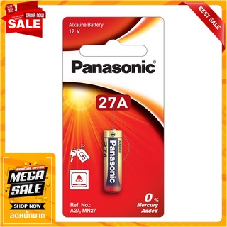 ถ่านอัลคาไลน์ PANASONIC LR27A 12 โวลต์ แพ๊ค 1 ก้อน ไฟฉายและอุปกรณ์ ALKALINE BATTERY PANASONIC LR27A 12V PACK 1