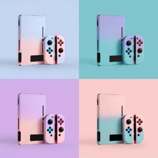 เคสแบบแข็งไล่โทนสีสําหรับ nintend switch ns console jon - con snap on