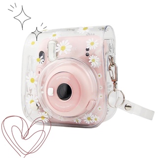เคสกระเป๋าใส่กล้อง Pvc ใส ขนาดเล็ก พร้อมสายคล้องไหล่ สําหรับ Fujifilm Instax Mini 11 9 8