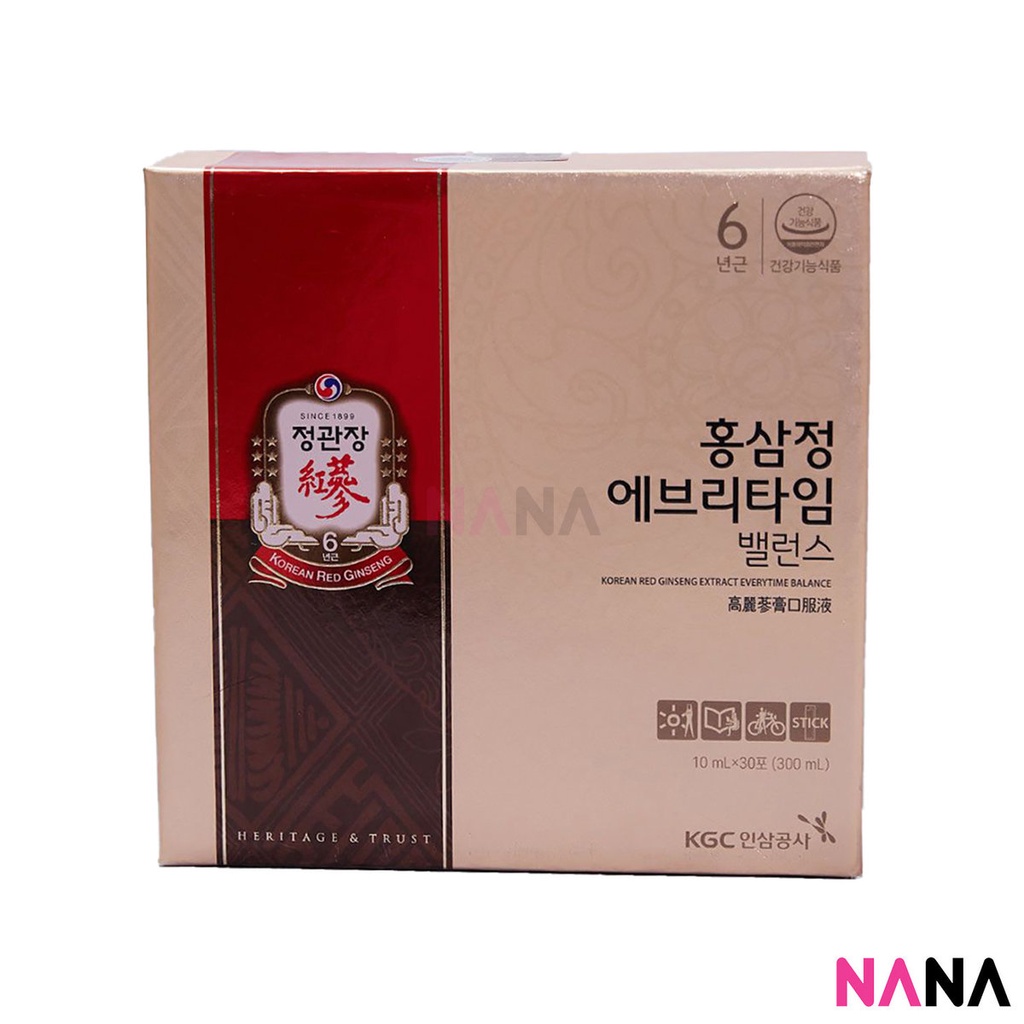 Cheong Kwan Jang Korean Red Ginseng Extract Everytime Balance (10ml x 30) โสมแดงเกาหลี รักษาสมดุล 10มิลลิลิตร x 30