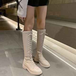 Chole G:Hyde Fit Long Boots รองเท้าบูทหนังยาว(รุ่นHyde)ทรงสวย รองเท้าบูทเกาหลี รองเท้าบูทลุยหิมะ ส้นสูง 3cm(SH0040)