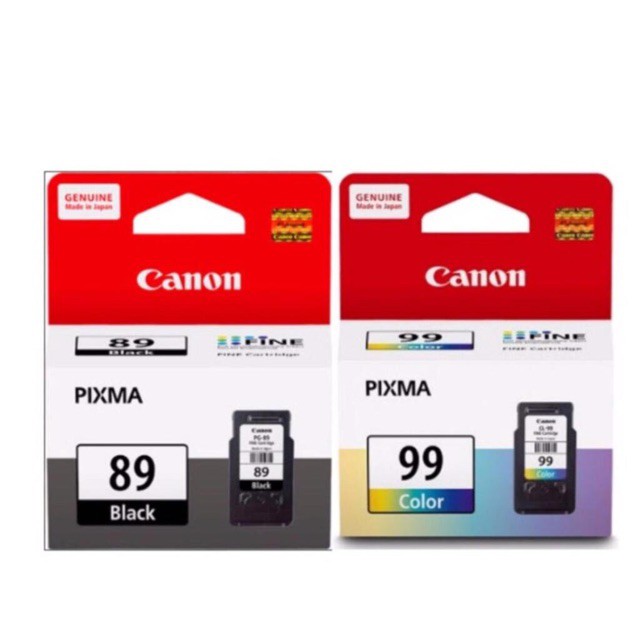 หมึก hp 680 Canon Ink Cartridge PG-89 (Black) + Canon Ink Cartridge CL-99 (Color)
