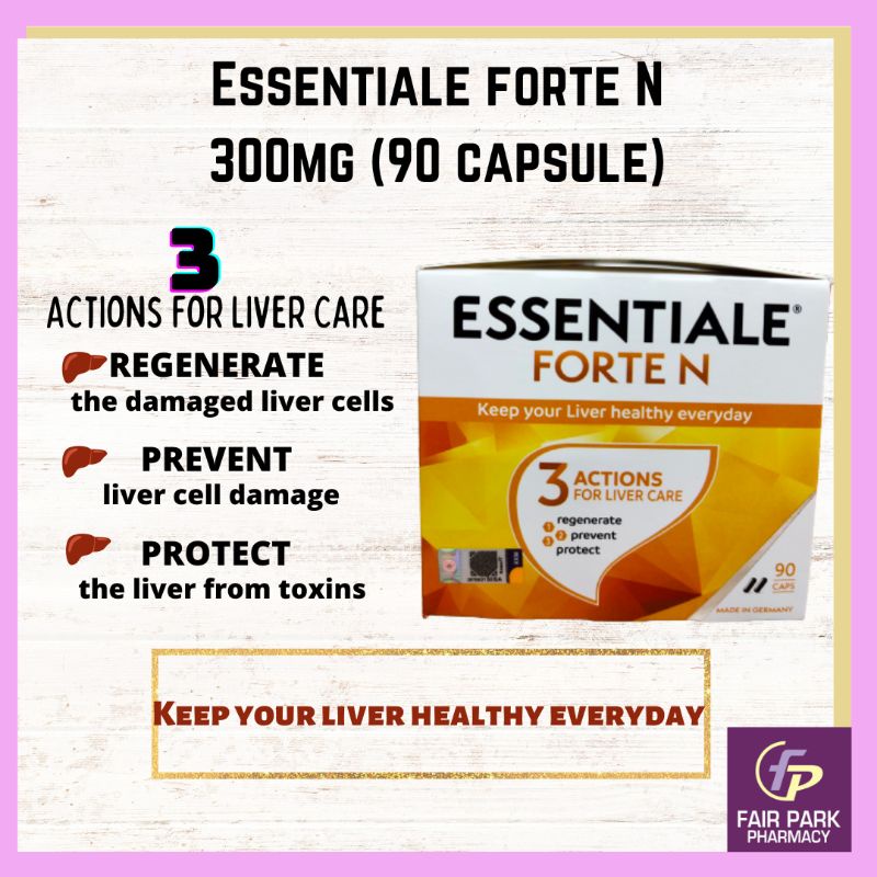 Fppharmacy Essentiale Forte N 300มก. 90 แคปซูล วันหมดอายุ:01/2025