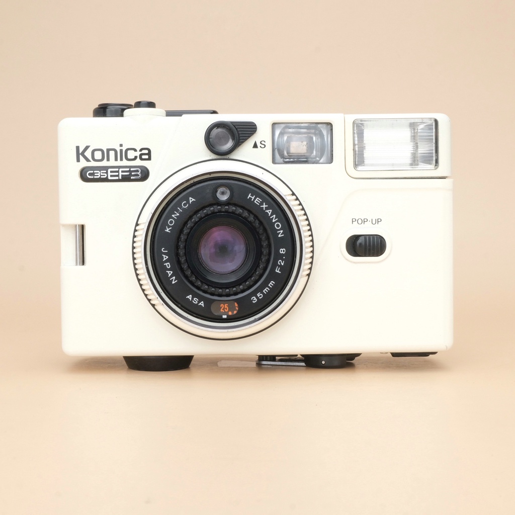 กล้องฟิล์ม Konica c35 ef3 White ใช้งานง่าย พร้อมจัดส่ง