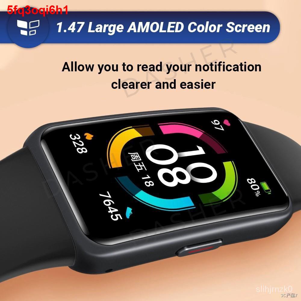 ▲●∏❁ae8k [LATEST] Honor Band 6 AMOLED Smart Wristband Oximeter Blood Oxygen SpO2 Tracker