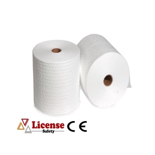 วัสดุดูดซับน้ำมัน แบบม้วน สีขาวOil Absorbent Roll