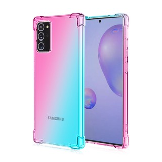 Samsung Galaxy Note 20 Ultra Colorful Gradient Super Shockproof Case Soft Crystal Air Bag Armor Cover