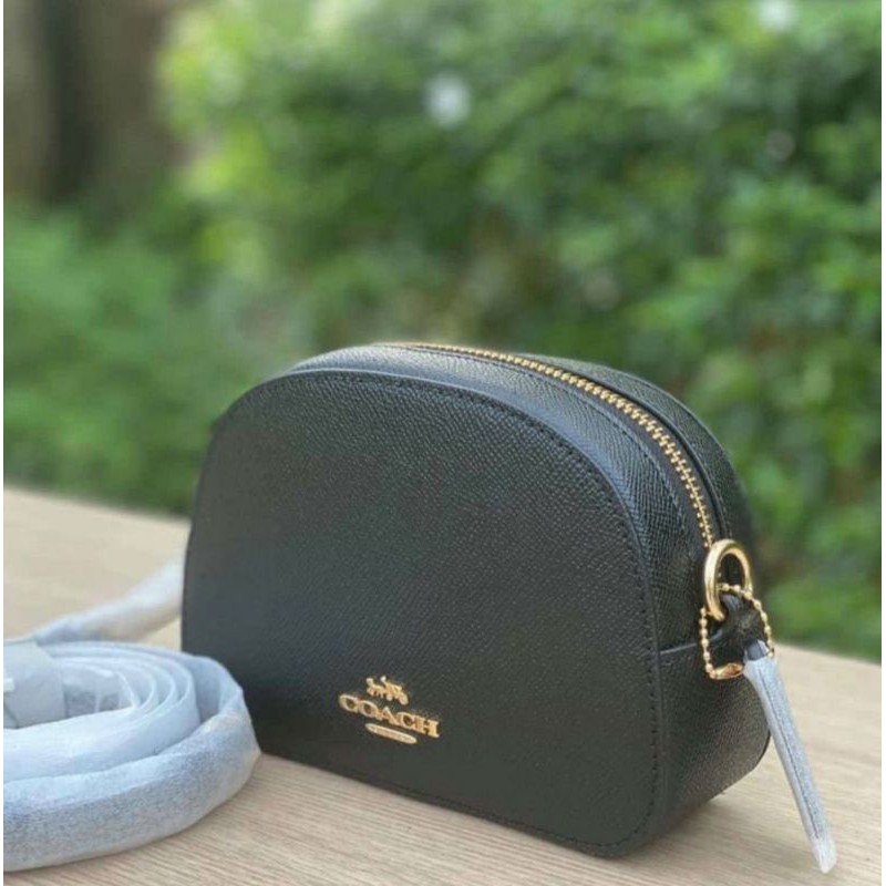 💚แท้💯 พร้อมส่ง💚 COACHกระเป๋าสะพาย COACH 97561 MINI SERENA CROSSBODY (IMBLK) สี: IM/BLACK [MC97561IMB