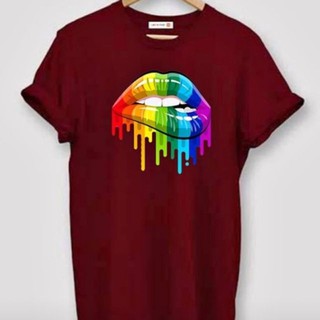 ชุดเซ็ต 2 ชิ้น - LGBT ริมฝีปากคุณภาพสูง unisex Tshirts COD