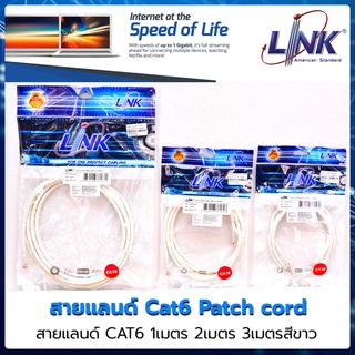 💥สายแลนด์ Cat6 💥  เข้าหัวแล้วพร้อมใช้งาน Patch cord Lan cat6 1เมตร 2เมตร และ3เมตร